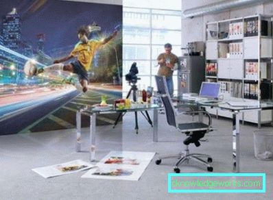 3D тапети за стени - снимка за всекидневна