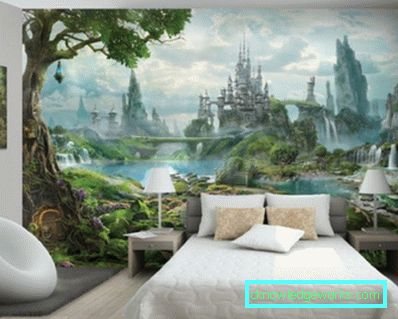 364-3D тапет в спалнята - 70 снимки