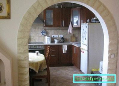 153-арка към кухнята - 60 снимки на най-добрите