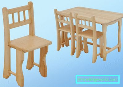 Детски стол и маса със собствените си ръце