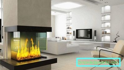 Всекидневна с камина и телевизор - 50 дизайнерски интериорни снимки