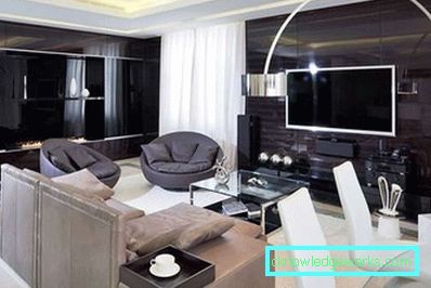 Вътрешна дневна от 20 кв.м. в апартамента (50 снимки)