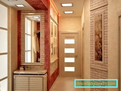 Интериор коридор в апартамента - фото решения за голяма и малка стая