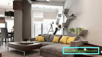 Тънкостите на дизайна на кухнята и хола в стила на Тънкостите на дизайна на кухнята и хола в стила на