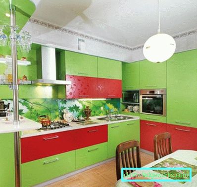 321 Кухня зелена - 77 снимки