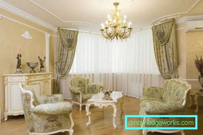 Обзавеждане в хола в стил класически стил