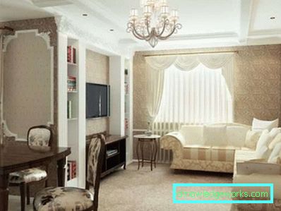Обзавеждане в хола в стил класически стил