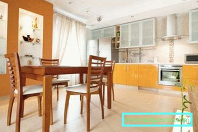 Orange кухня в интериора - успешна комбинация
