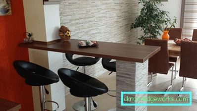 Размерът на бара в кухнята Размерът на бара в кухнята