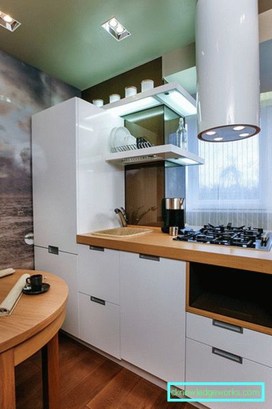 Размерът на качулката в кухнята Размерът на качулката в кухнята
