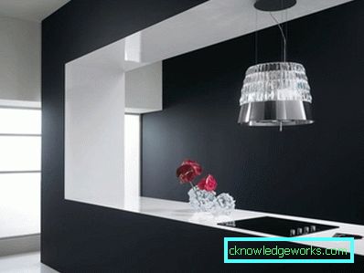 Размерът на качулката в кухнята Размерът на качулката в кухнята
