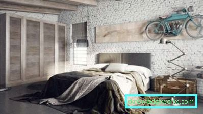 Спални в стил таван - стил и фото интериор Спални в стил таван - стил и интериорна снимка