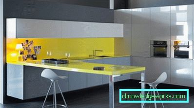 Ъглова кухня с бар за закуска Ъглова кухня с бар за закуска