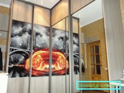 Ъглов гардероб - снимки на най-добрите решения за интериорен дизайн